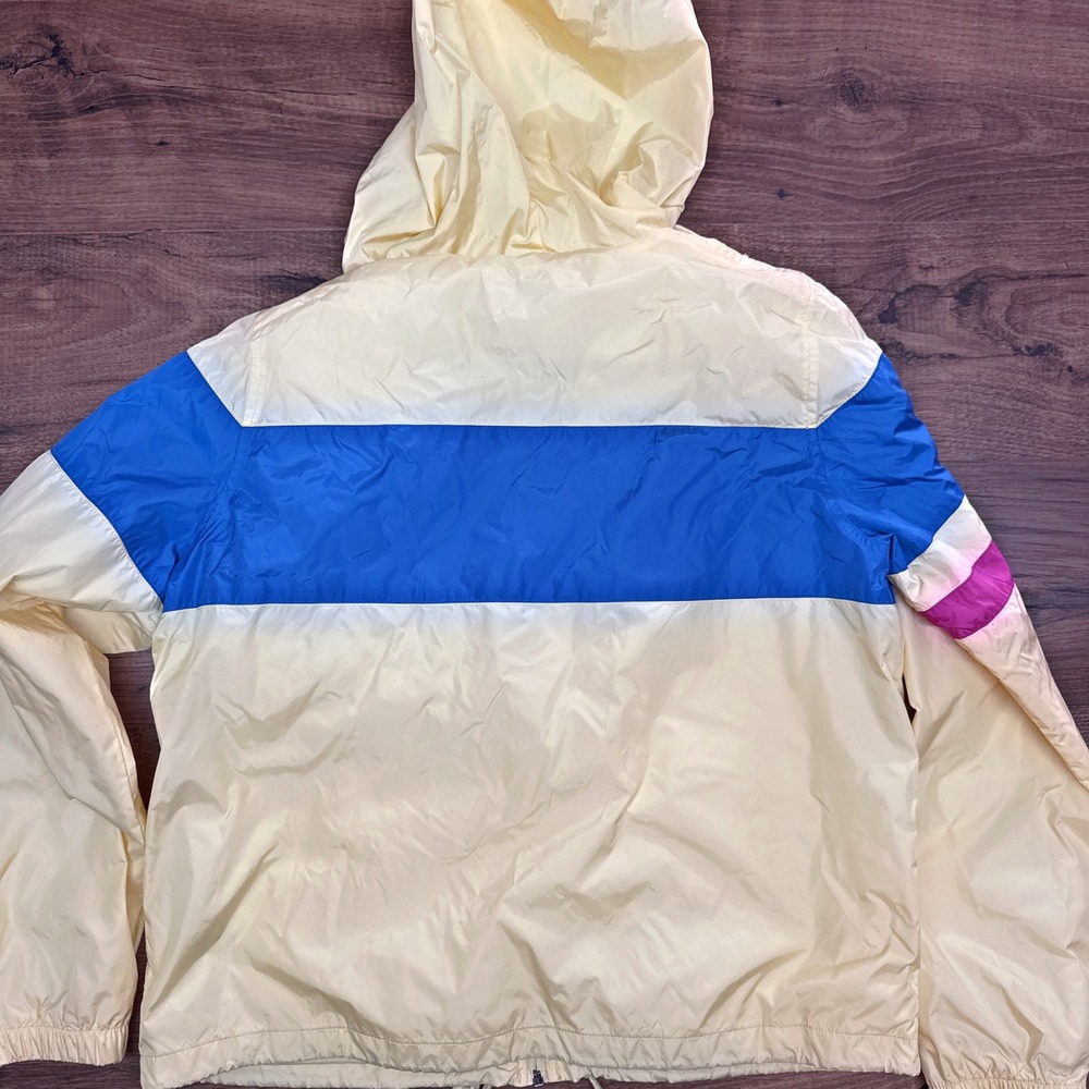 Vtg 90s American Eagle Outfitters Womens XL Colorblock Hooded Windbreaker Jacket - Picture 3 of 6
